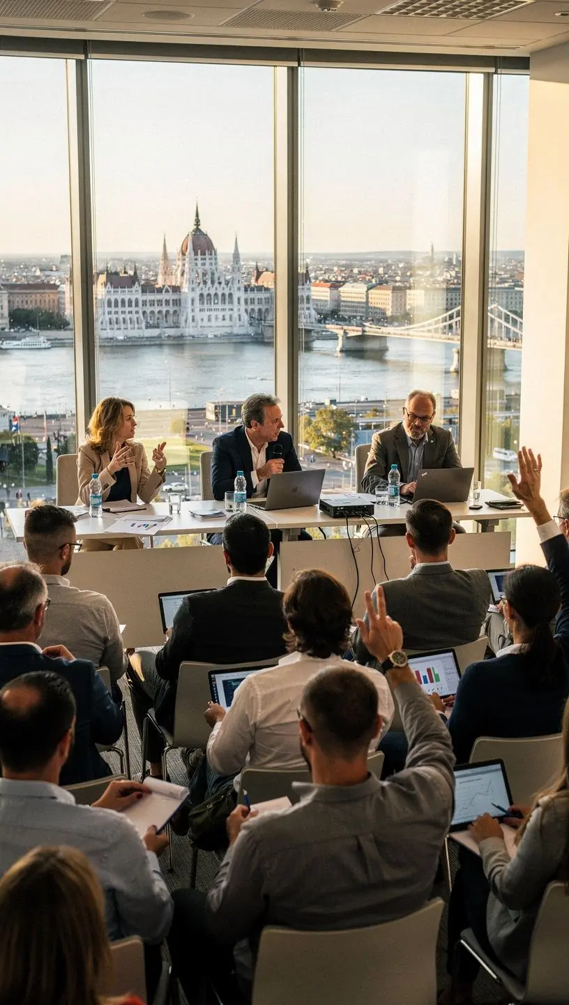 Pénzügyi tanácsadó segít egy családnak költségvetést készíteni